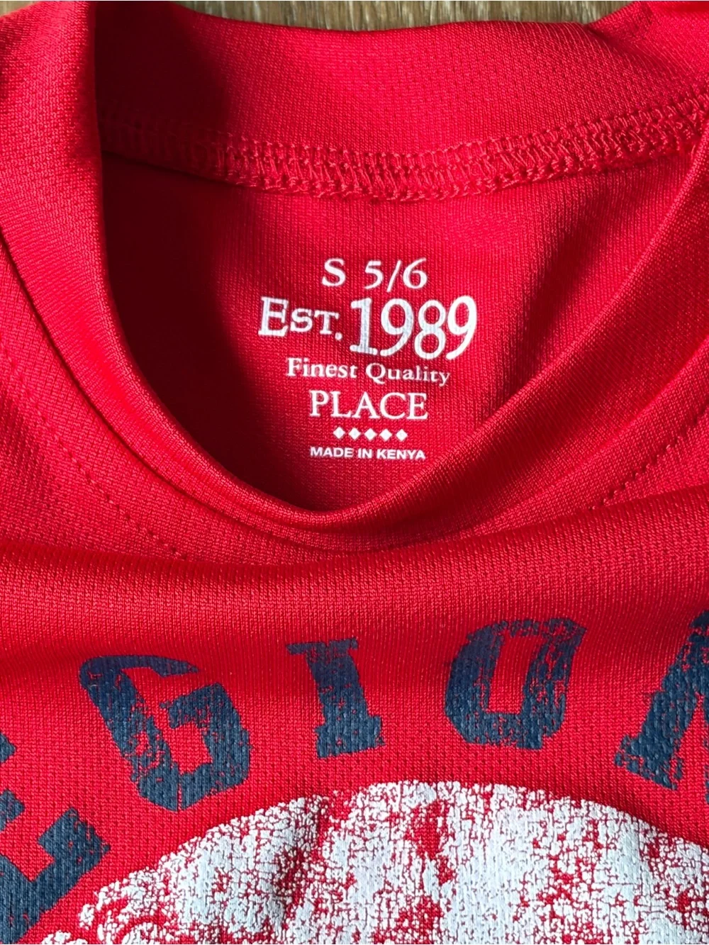 The Children's Place Boys Size 5/6 Red Baseball Graphic Sleeveless T-Shirt